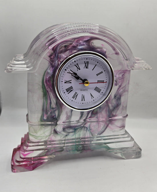 Wispy Purple Clock